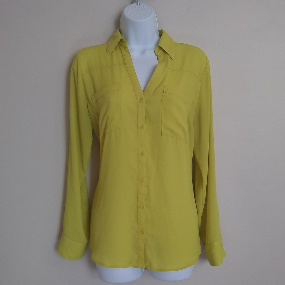 Express portofino long sleeve blouse